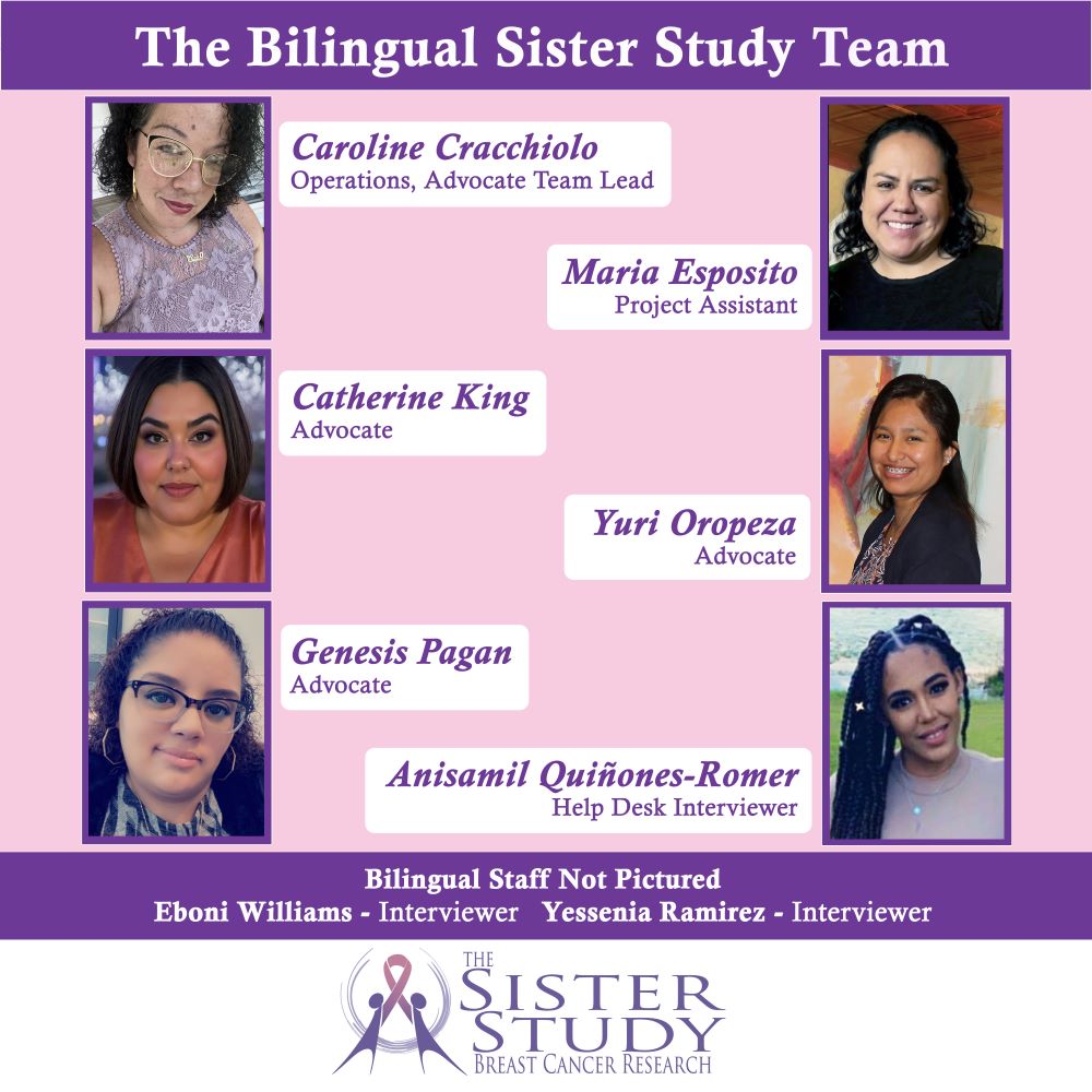 photo of six bilingual Sister Study staff